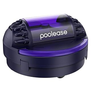Poolease X1 Cordless Pool Cleaner Robot, Robotic Pool Vacuum for Above/In Ground Pool, 45W Dual-Motor, Self-Parking, Enhanced with 2L Debris Capacity (Dark Blue and Purple)