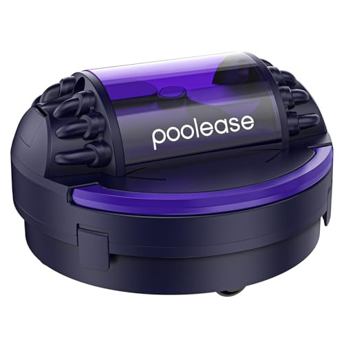 Poolease X1 Robotic Pool Vacuum for Above Ground Pool, Automatic Cordless Pool Cleaner with 45W Dual-Motor, Ideal for Above-Ground Flat Pool, 2L Debris Capacity