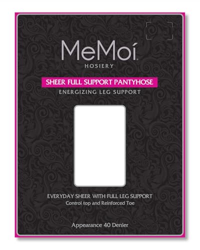 MeMoi Women's Sheer Full Support Nylon Pantyhose4
