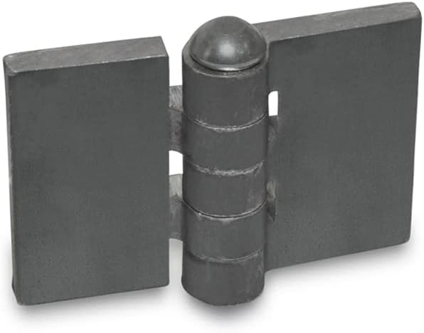 Ganter NormelementeGanter Normelemente | Weld-On Hinge - GN 1366-ST-60-40-A-BL | Steel Profile | W x L: 60 x 40 mm, Black