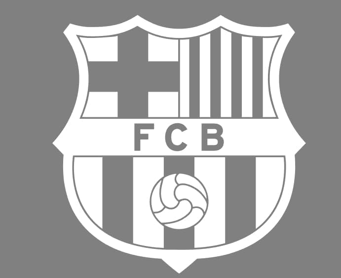Vinilo Adhesivo Escudo equipo de futbol de Barcelona, Decoración