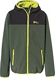 elastisch Jack Wolfskin Unisex Kinder Fourwinds Kids Jacket, Thyme Green, 140 EU