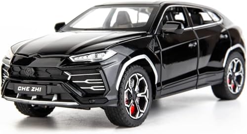 Image of Model Car Zinc Alloy Pull Back Toy Diecast Toy Cars with Openable Doors, Sound and Light for Kids Boy Girl Gift (1:24 Lamborghini Urus-Multi Color)
