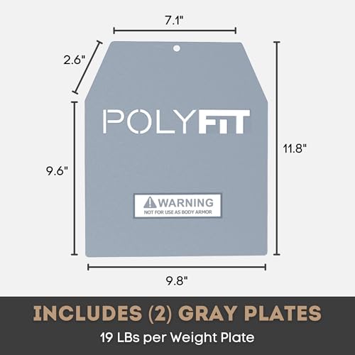 Image of Polyfit Weight Vest Plates - Weighted Plates for Strength Training Vests
