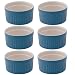 Mrs. Anderson's Baking Ceramic 2-Ounce Ramekin, Set of 6, Bayberry Blue