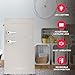 Frigidaire EFR840-Cream EFR840 Retro Mini Fridge with Freezer & Side Bottle Opener-Small 2 Door Refrigerator for Office Bar or College Dorm Room-3.1 Cu Ft (Cream)