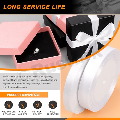 Rustark R-1923 12Pcs 9X9X3Cm / 3.5X3.5X1 Inch Black Cardboard Jewelry Gift Boxes thumb #5