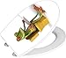 Produktbild WENKO WC-Sitz Mod. Frog News eleganter Hochglanz Acryl hygienischer Toilettendeckel mit sanfter Absenkautomatik antibakterielles Duroplast 38 x 44,5 cm