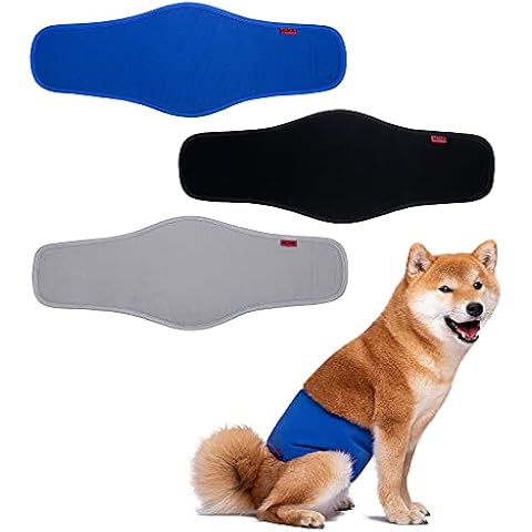 ACDOK Dog Diapers Male, Reusable Belly Bands for Male Dogs Wraps (Pack of 3) Upgrade Durable Delly Diapers for Dogs (X-Large (Pack of 3)) Cover