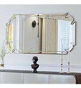 Chende Modern Decorative Wall Mirror, 47''x32'' Large Living Room Mirror with Beveled Glass Frame...