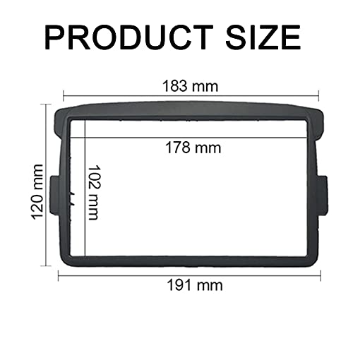 Sound Way Car Radio Installation Kit, 2 DIN Front Panel Frame with Adapter, ISO Cable, Antenna Adapter compatible with NISSAN - Image 2