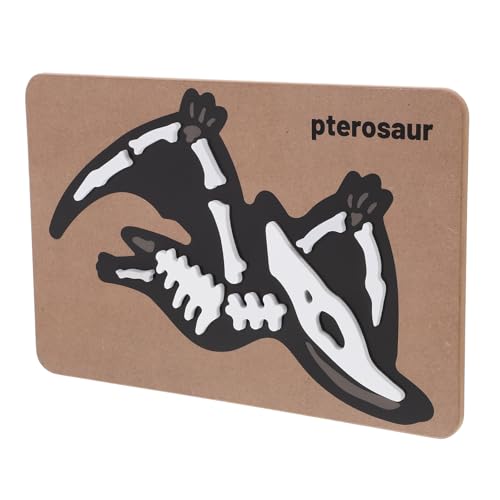 Hemoton OGXJD21UA55Y17KGG50F8GF0T Dinosaur Fossil Puzzle Wooden Dinosaur Jigsaw Puzzle Skeleton Bones Puzzle Montessori Cognitive Toys Learning Educational Toys thumb #6