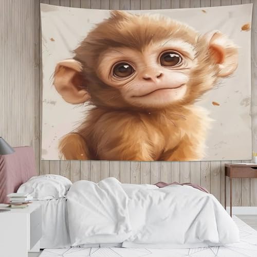 Couverture murale singe 3D pour transformer le décor d'une chambre - 5