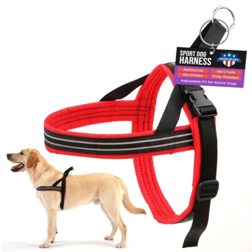 ComfortFlex No-Choke Non-Chafe Sport Dog Harness, XLarge, Red