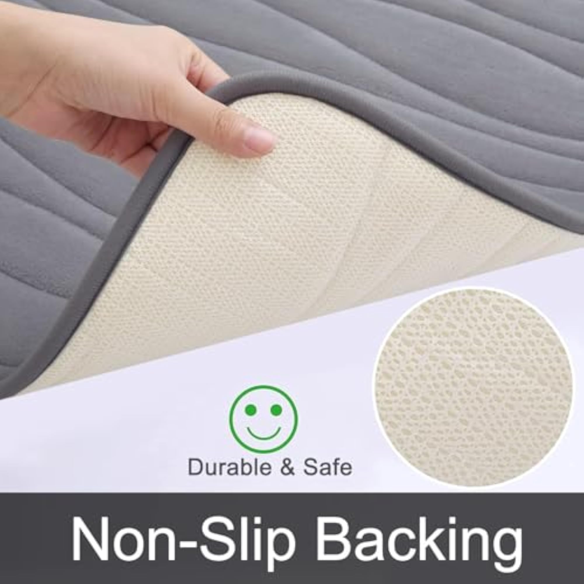 Stylish Nonslip Bathroom Bath Mats, Water Absorbent