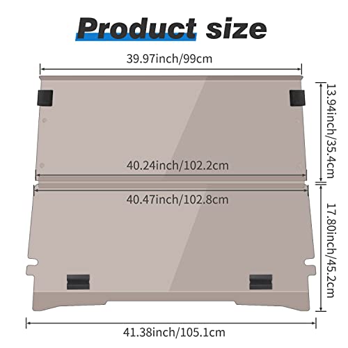 Golf Cart Windshield For Ezgo Txt 2014 Up Club Car, Aozzo Fold Down Tinted Acrylic Split Front Windshield - Tinted Windshield #TOP1