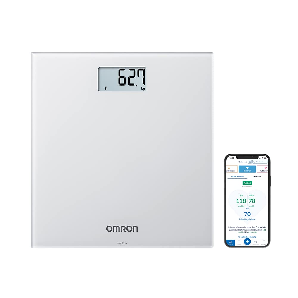 OMRON Tensiómetro RS3 Intelli IT de muñeca con Bluetooth, compatible con dispositivos iOs y Android + OMRON HN300T2 Intelli IT - Báscula digitale con Bluetooth y aplicación para smartphone
