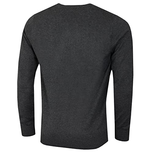 Calvin Klein Men's V-Neck Soft Cotton Easy Care Golf Sweater2