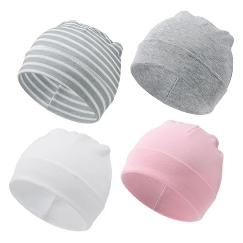 Durio Unisex Baumwoll Baby Mütze Erstlingsmützen für Neugeborene Slouch...