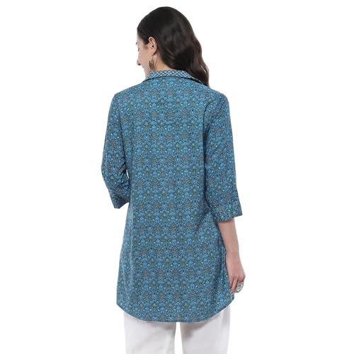 Image of BIBA Women Floral Printed Straight Kurti