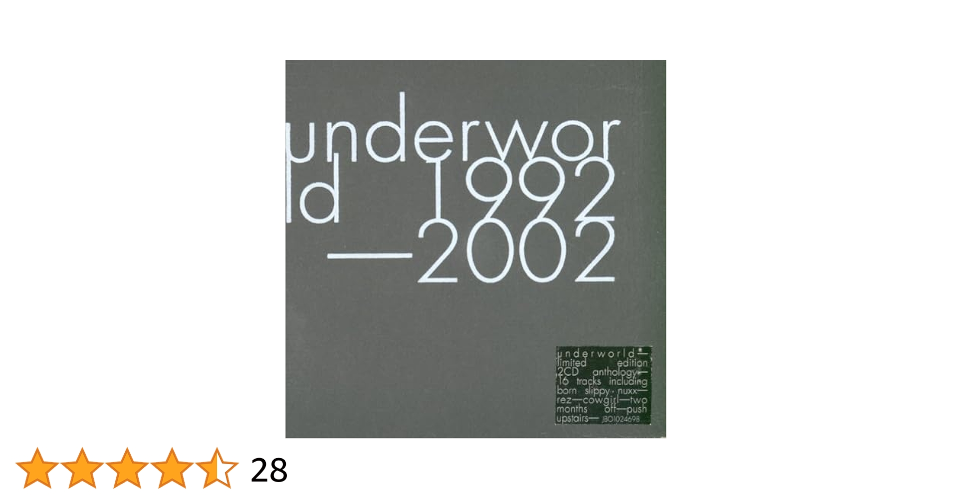 アンダーワールド 1992-2002 ベスト・アルバム UNDERWORLD Amazon.co.jp: underworld 1992-2002 (Japan Only Special
