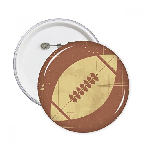 Badge bouton football marron XL : une idée cadeau originale pour fan de sport