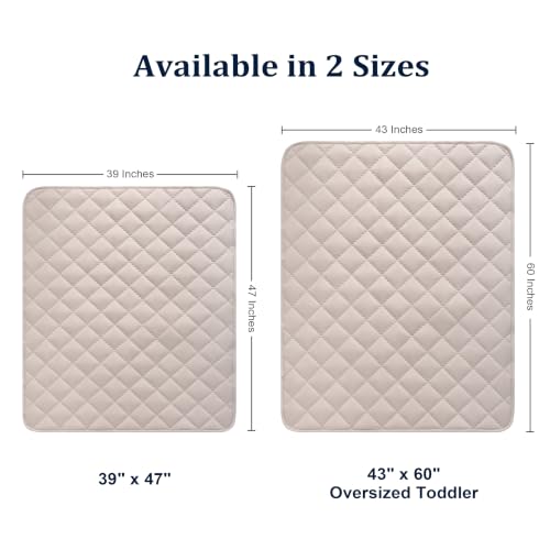 Image of BEDSUM Toddler Quilt 43x60, Microfiber Kids Quilt Toddler Bed, Taupe | Lightweight Soft Comfort for Toddler Beds, Daycare, Preschool Naps, Boys Girls, Machine Washable All Season Toddler Comforter