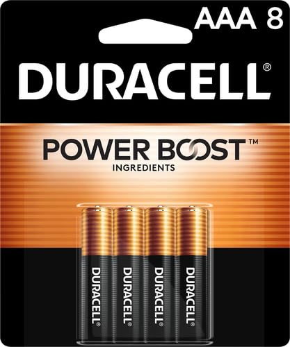 Image of Duracell Coppertop AAA Batteries with Power Boost Ingredients, Triple A Batteries, for Household and Office Devices, Alkaline AAA Battery 8 Count (Pack of 3)