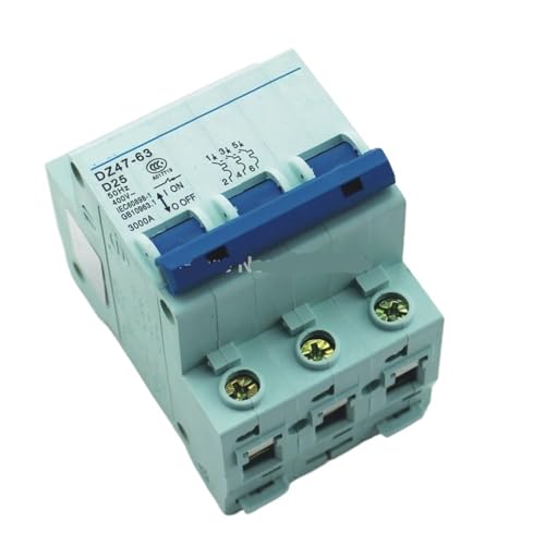 Disjoncteur 3P 25A courbe D 415V MCB tetrapolaire pour tableau électrique