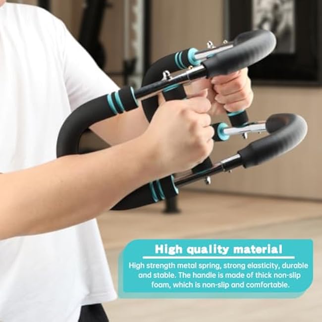 Tw-ister Arm Exerciser,Adjustable Spring Workout Bar,Portable Power Tw-ister Bar,Forearm Triceps Chest Enhanced Exercise Strengthener,Portable Spring Resistance for Home Workout Equipment