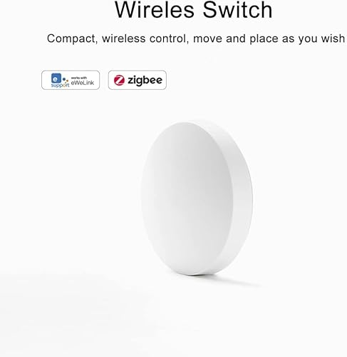 Miniatura 2 de QIACHIP Zigbee Botón de control remoto inalámbrico, compatible con enlace de escena, requiere QIACHIP ZigBee Bridge Hub