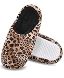 DICUIRD Women's Fleece House Slippers with Hard Sole,Cozy Indoor or Outdoor Memory Foam Bedroom Shoe