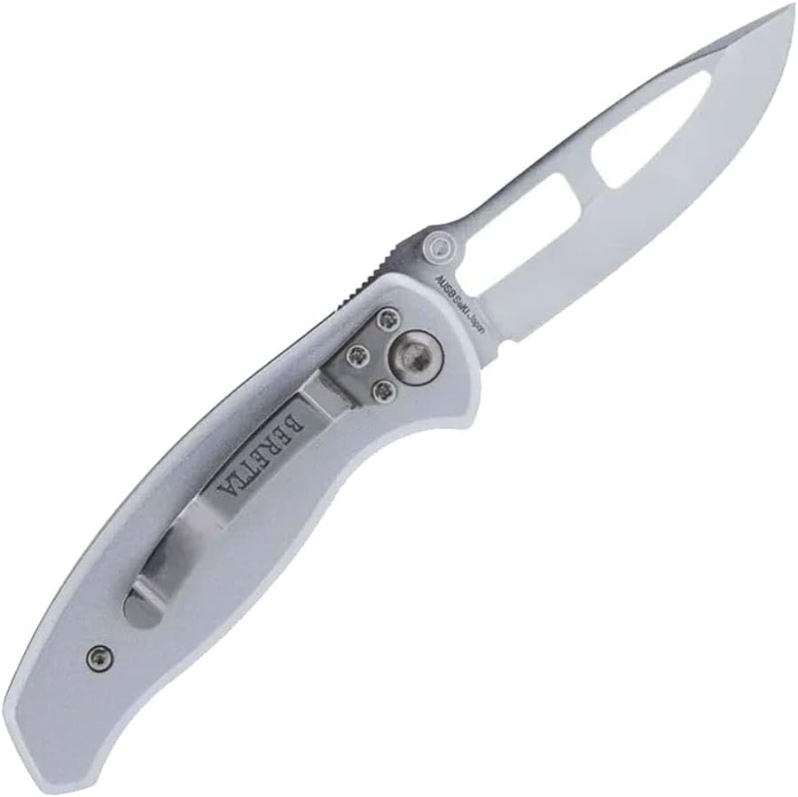Beretta Airlight III Small Durable Versatile Compact Stainless Steel Folding Pocket Hunting Knife, Silver