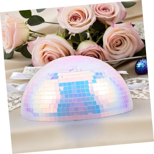 Bola espejada Mobestech, semiesfera reflectante de 15 cm para decoración de fiestas, bodas y temática años 80 miniatura 6