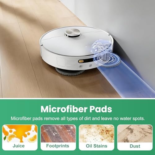 28Pcs Accessories Kit for Dreame L40 Ultra/ X40 Ultra/ X40 Master/Mova P10/ P50 Pro Ultra Robot Vacuum&Mop, 2Rubber Brush, 6Dust Bags, 4Filters, 8Mop Pads, 6Side Brushes, 1Clean Brush, 1Screwdriver - 3