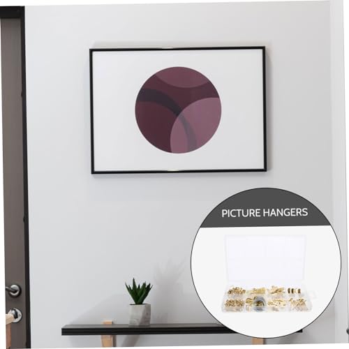 Image of Picture Hanging Kit Durable Wall Hangers Picture Hooks Nails for Easy Display Home Office Strong Load Capacity