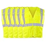 J. J. Keller & Associates, Inc. High Visibility Breakaway Safety Vest, Type R Class 2, L/XL, 5-Pack, SAFEGEAR