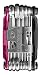 CRANKBROTHERs Crank Brothers Multi Tool Includes 19 Tools, Black/Pink