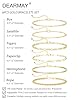 DEARMAY 14K Gold Plated Bracelets for Women Jewelry Sets Stack Trendy Dainty Stackable Paperclip Rope Snake Box Figaro Chain Bracelets Pack Costume Fashion Gifts #5
