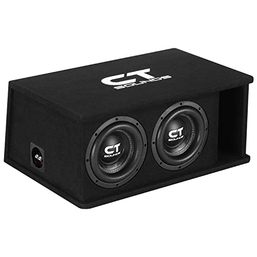 CT Sounds Dual 8” 1600W Loaded Tropo Series Ported Car Subwoofer Box - TROPO-2X8D4