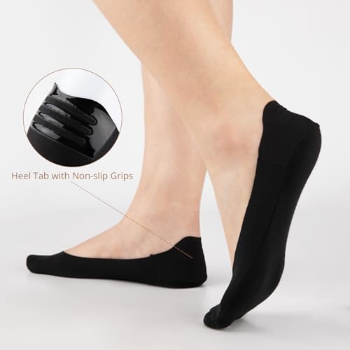 COOPLUS No Show Socks Womens Cotton Non Slip Low Cut Liner Socks Thin Invisible Socks for Flats Loafers 6 Pairs4