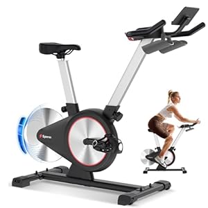 Sperax Exercise Bike, Stationary Bikes for Home, Indoor Cycling Bike, Spin Bike with Comfortable Seat, LED Display