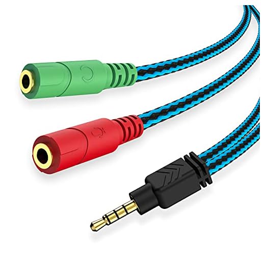 MillSO Headphone Splitter Adapter, 3.5mm Audio + Mic 4 Pole TRRS Splitter (3.5mm Male to 2X 3.5mm Female) Jack Y Cable Compatible for Gaming Headset to PS4, Xbox One, Phone, Laptop CTIA - 8inch/20CM