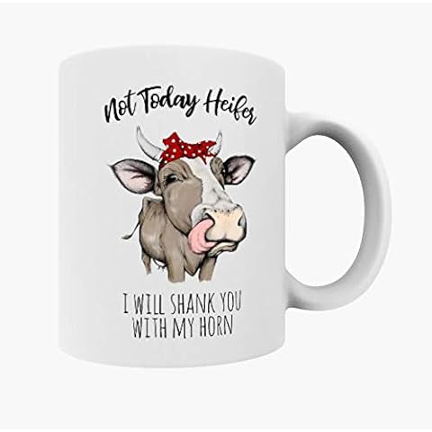 Country Cow Not Today Heifer Coffee Mug Cover