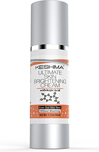 Skin Brightening & Lightening Cream - Brighten & Even Out Skin Tone - Helps Fade Age Spots, Lighten Hyperpigmentation and Skin Discolorations - With 2% Kojic Acid - Without Hydroquinone - Made in USA