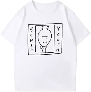 [BOMAAS] Sonic Youth ソニック ユース Dirty Bunny Goo ロックバンド 流行 欧米風 Tシャツ メンズ レディース Tシャツ 夏服 丸首 綿 プリント スポーツ トップス 半袖 ゆったり 大きいサイズ 男女兼用