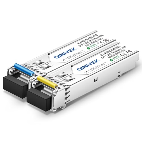 Image of 1 Pair Simplex LC Module 3KM, 1.25G Single-Mode Fiber Connector, SFP-WDM-SM 1000BASE BiDi 1310nm /1550nm SFP Transceiver Module