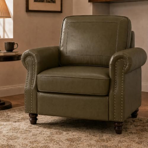 Image of Kingfun Vintage Faux Leather Sofa