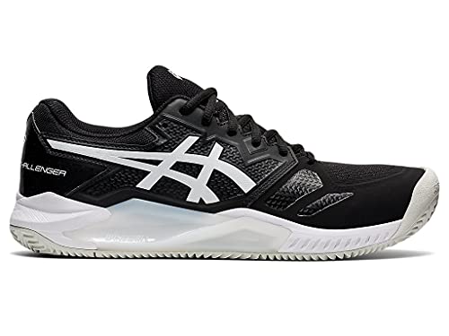  ASICS Men\'s Gel-Challenger 13 Clay Tennis Shoes, 8.5, Black/White