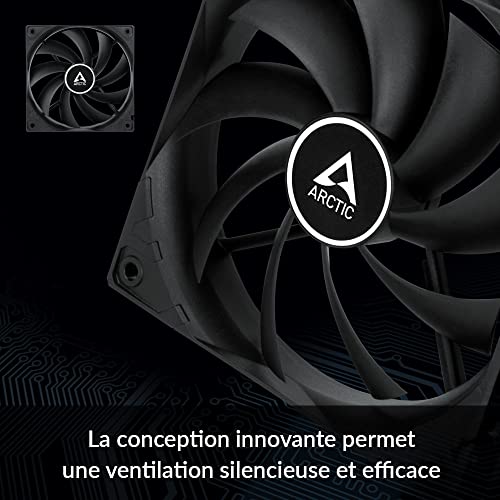 F12 PWM 5 Pack noir kit de ventilation refroidissement PC efficace - 2